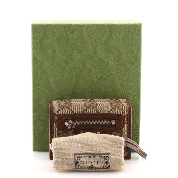 Gucci x Balenciaga The Hacker Project Neo Classic Wallet GG Canvas Brown - Picture 2 of 7